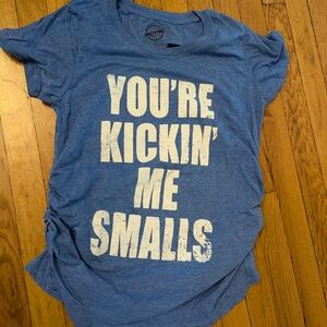 Maternity T-Shirt Heather Blue Tee